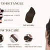 #6 Light Brown Bone Straight Clip In Hair Extensions 1 Piece 5 Clips Full Head One-Piece Clip In Human Hair Extensions 100G/Set