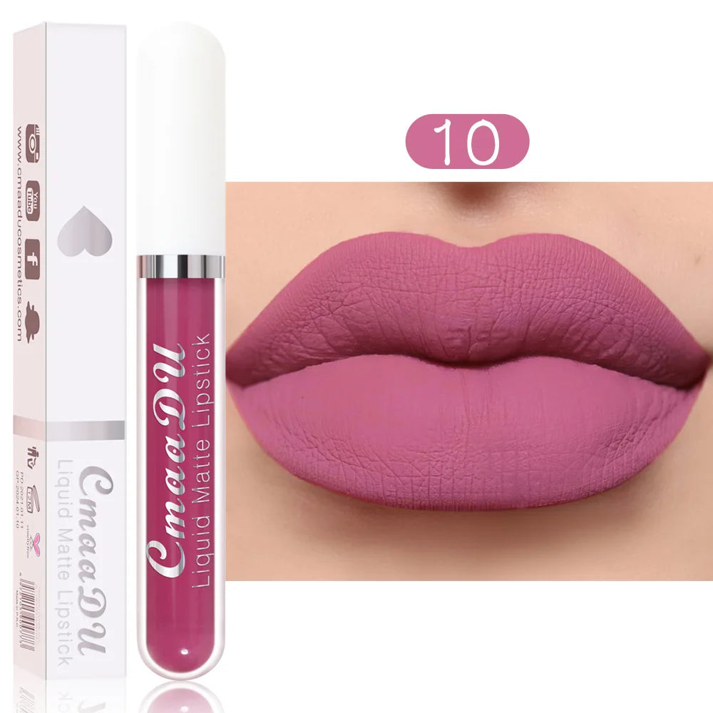 18 Color Lipstick Matte Waterproof And Long-lasting Lip Gloss