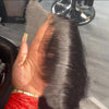 Peruanisches Haar 4x4 Lace Closure Vorgezupft Glattes Haar 13x4 HD Transparente Lace Frontal 100% Echthaar Natürlicher Haaransatz