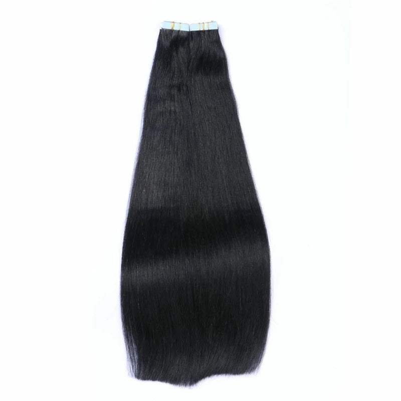 Remy Straight Tape In Hair Extensions Brown 14-30inch Invisible Blonde Virgin Skin Weft PU Human Hair Extension For Women