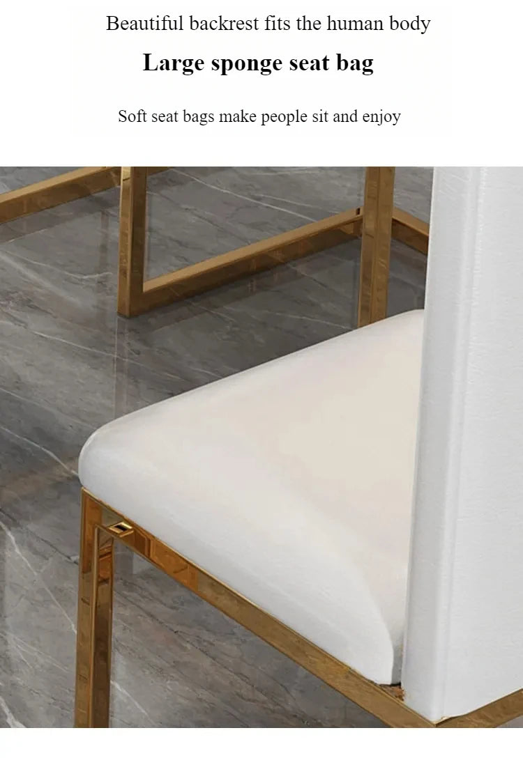 Einzigartige Luxus-Esstischstühle mit modernen Metallbeinen, rechteckiger Esstisch im platzsparenden nordischen Design, Mesa De Comedor Möbel