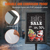 VEVOR Pedestal Sign Holder Vertical & Horizontal Adjustable Heavy-Duty Floor Poster Stand for Display Advertisement and Outdoor