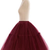 Multi-layer Tulle Tutu Skirts Fuchsia 6 Layers Fluffy Petticoat Underskirt Princess Ball Gown Women Halloween Party Skirt