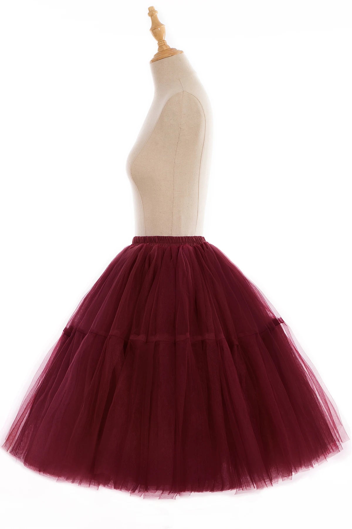 Multi-layer Tulle Tutu Skirts Fuchsia 6 Layers Fluffy Petticoat Underskirt Princess Ball Gown Women Halloween Party Skirt