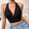 1x nahtloses, sexy Damen-Top, gerippt, atmungsaktiv, Dessous, Sport-Trägerhemd, Gymnastik-Tanktop, rückenfrei, Damenunterwäsche, Weste