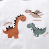 0-24 Months Toddler Baby Boy 2PCS Suit Set Cartoon Dinosaur Short Sleeve Bodysuit+ Shorts Fashion Cute Soft Newborn Summer Wear
