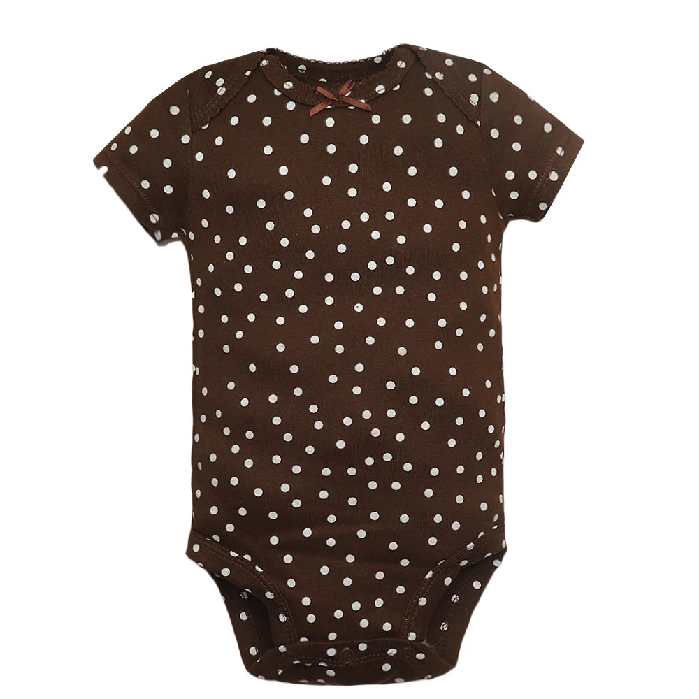 5PCS/Lot Baby Boys Girls Bodysuits 100% Cotton Short Sleeves Kids Clothes 6-24 Month Newborn Baby Clothing Bebe Jumpsuit