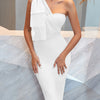 formal Women's Bandage  prom  Dress  guest Black Bow Elegant Wedding Party Evening Midi Club  cocktail Dresses Bodycon luxury