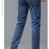 Frühlings Herren Hellblaue Slim Jeans Stylische Lässige Stretch Denim Hose Klassische Chinohose Rauchgrau
