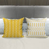 Kissenbezüge 4er-Set 45x45 cm, Moderne Sofa Kissenhülle, Dekorative Wohnzimmer Outdoor Leinenstoff Geometrisches Kissenbezug-Set Künstlerisch