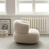 Kleines Wohnzimmer Balkon Freizeit kleines Sofa Lammwolle Einzelsessel Ins-Stil Faul Sofa Stuhl