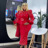 Fashion suit African Dresses For woman rhinestone turkey dresses for women luxury High quality mesh fabric African Beaded Dress