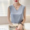 Silk halter V-neck sleeveless bodice Satin vest lace with beautiful back summer jacket with suit top