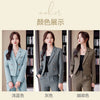Solid Suits for Women 2024 Spring Fashion Office Ladies Long Sleeve Double Breasted Short Tops Chic Slim High Waisted Pant Suits