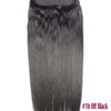 ZZHAIR 100% Brazilian Human Remy Hair Extensions 16"-26" 1Pcs Set 100g-200g One Piece 5 Clips In Natural Straight