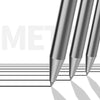 DELI Metal Sign Pen 0.5mm Gel Ink Pens Golden Silver Color Metallic Writing Pen Office Supplies