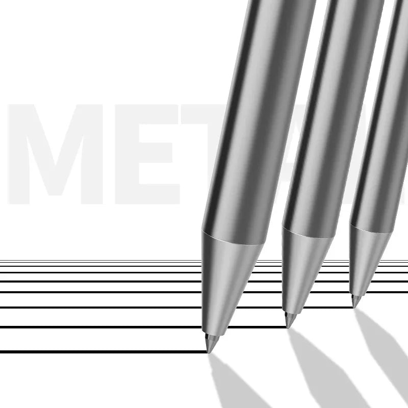 DELI Metal Sign Pen 0.5mm Gel Ink Pens Golden Silver Color Metallic Writing Pen Office Supplies