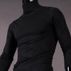 Thermal Underwear Tops Men Winter Clothes Thermal Shirt Autumn Men's Winter Tights High Neck Thin Slim Fit Long Sleeve T-shirt