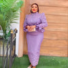 Fashion suit African Dresses For woman rhinestone turkey dresses for women luxury High quality mesh fabric African Beaded Dress