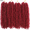 14 12 inch Butterfly Faux Locs Crochet Hair Braids Pre looped Distressed Goddess Butterfly Soft Locs Crochets Braids Cheveux Lok