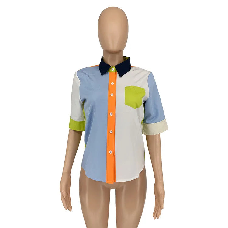 2022 Summer Women Blouses Half Sleeve Spring Blouse Woman Blouse Shirt Office Elegant Work Shirt Top Blusas Mujer De Moda