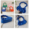 Fashion Pleated Handlebags for Women PU Cloud Bags Leisure Armpit Bag Shopping Shoulder Bags Dumpling Handbag Female Hand Bags