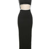 Weird Puss Summer Trend 2-teiliges Set Damen Weißer Saum Trägerloses Oberteil + Trägerkleid Elastische Streetwear-Outfits