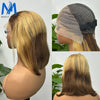 4/30/4 Farbe Echthaar Bob Perücke Glatt 13x4 Lace Front Echthaar Perücken Brasilianische Perücke Kurze Echthaar Bob Perücken Ombre Perücke