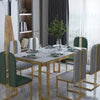 Einzigartige Luxus-Esstischstühle mit modernen Metallbeinen, rechteckiger Esstisch im platzsparenden nordischen Design, Mesa De Comedor Möbel
