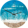 Lustige Frosch Acryl Wanduhr Strand Seestern Schallplatte Marmor Katze Retro Wanddekoration Uhren für Wohnzimmer Schlafzimmer Büro Zuhause