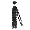 Synthetic Bulk hair for Braiding Wet and Wavy Micro Braiding No Weft Faux Deep Wave Braiding Hair Extensions for Box Boho Braids