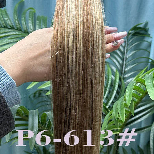 50Pcs Nano Ring Human Hair Extensions Straight Remy Micro Beads Ring Hair Extension 0.5g/0.8g/1g/Strand 12-26Inch Natural Color
