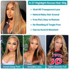 P4/27 Highlight Wig Human Hair 13x6 Bone Straight Lace Front Wigs Ombre Honey Blonde Colored Wig Pre Plucked With Baby Hair