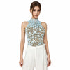 Nightclub Big Pearls Bandage Top Collection Party Shiny Rhinestones Sexy  Backless Singer Dancer Show Party Show Costume dazhu
