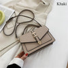 Women PU Leather Messenger Shoulder Bag Ladies Solid Color Simple Crossbody Bag Fashion Handbag Leisure Portable Sling Bag