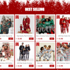 Merry Christmas Family Matching Outfits All Elk Print Mother Father Kids Pajamas Set Soft Loose Sleepwear Xmas Look Gift Pyjamas
