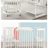 Oval crib Multifunctional pine children's bed European white newborn baby movable splicing bed
