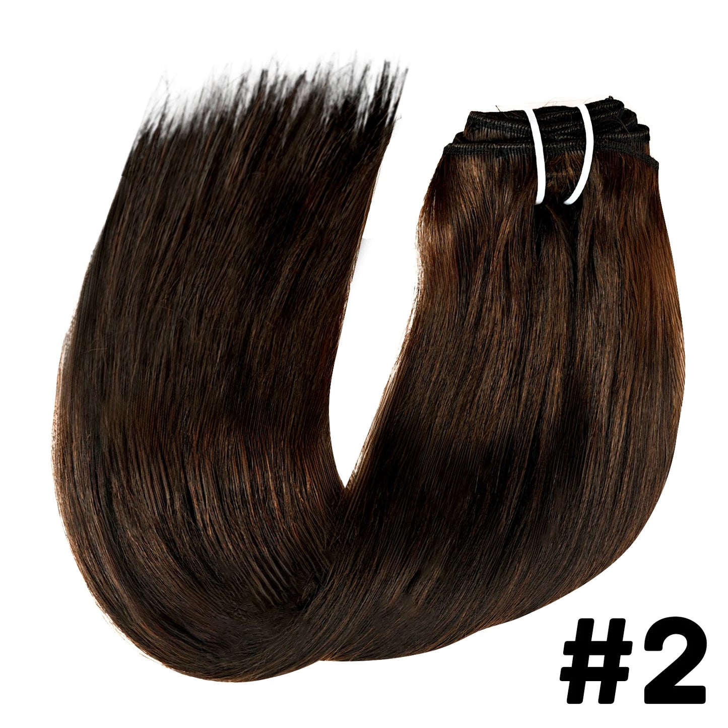 Seamless Clip ins Extensions Human Hair Straight Brazilian Remy Real Natural Hair 8Pcs 120G/Set Clip on Human Hair Extensions