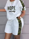 Fashion White 2 Piece Set For Women Long Sleeve Shirt And Shorts Two Piece Suit Women 202 Summer  Casual Home Sets