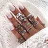 50pc/Lot Jewelry Factory In Stock Finger Rings Women Gold Antique Silver Plate Enamel Opal Crystal Snake Jewelry Party Bar Girl