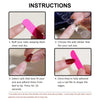 24 Stk. lange Ballett French Press-on-Nägel mit niedlicher rosa Schleife, glänzendem Diamant-Dekor, falsche Nagelspitzen, tragbare süße koreanische künstliche Nägel