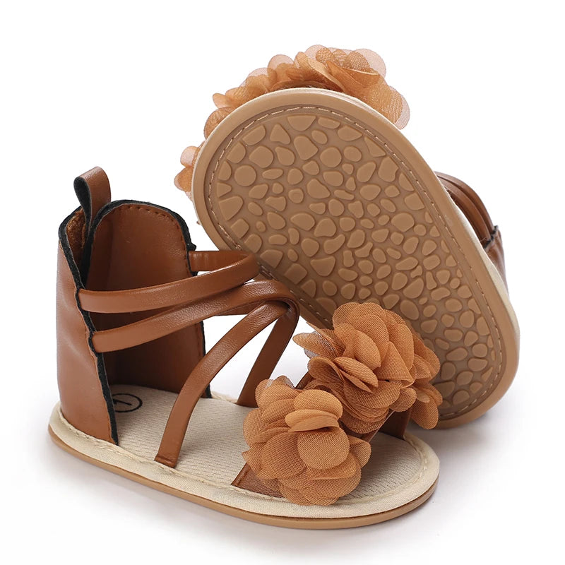 Sommer Coole Baby Mädchen Sandalen Mode Neugeborenen Sandale Idyllische Blume Weiche Anti-Rutsch Kleinkind Gummisohle Bequeme Schuhe