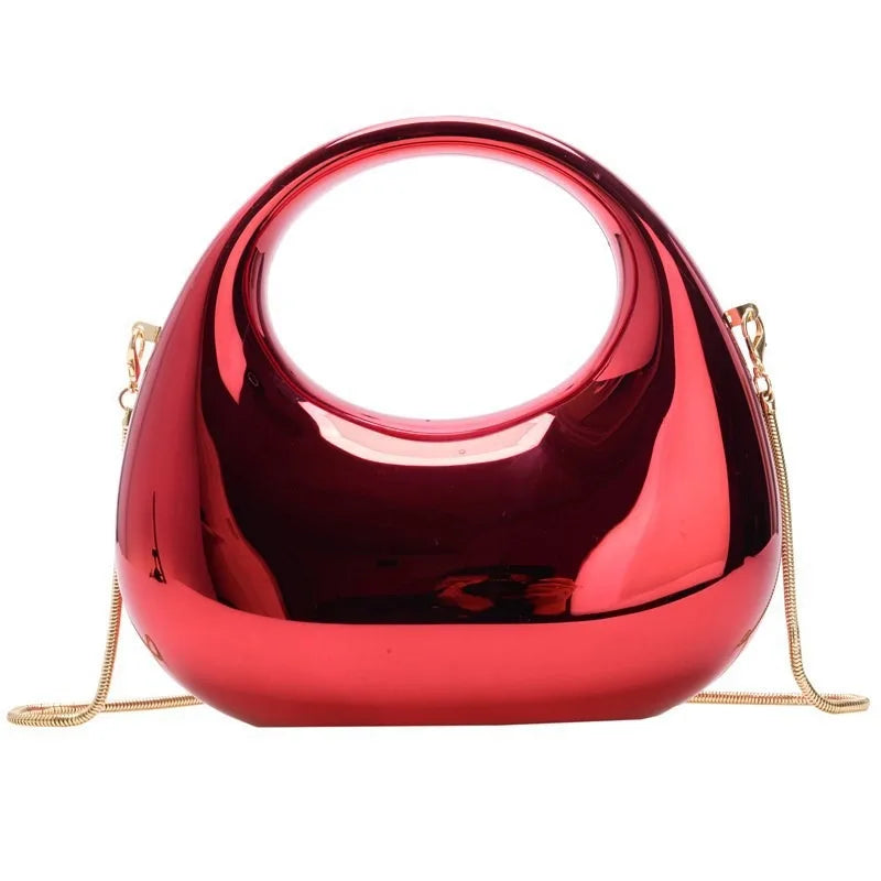 Luxus Designer Abend Clutch Klare Acryl Damen Handtaschen Mode Umhängetasche Halbmond Hochzeit Geldbörsen Party Tote Damen 2025