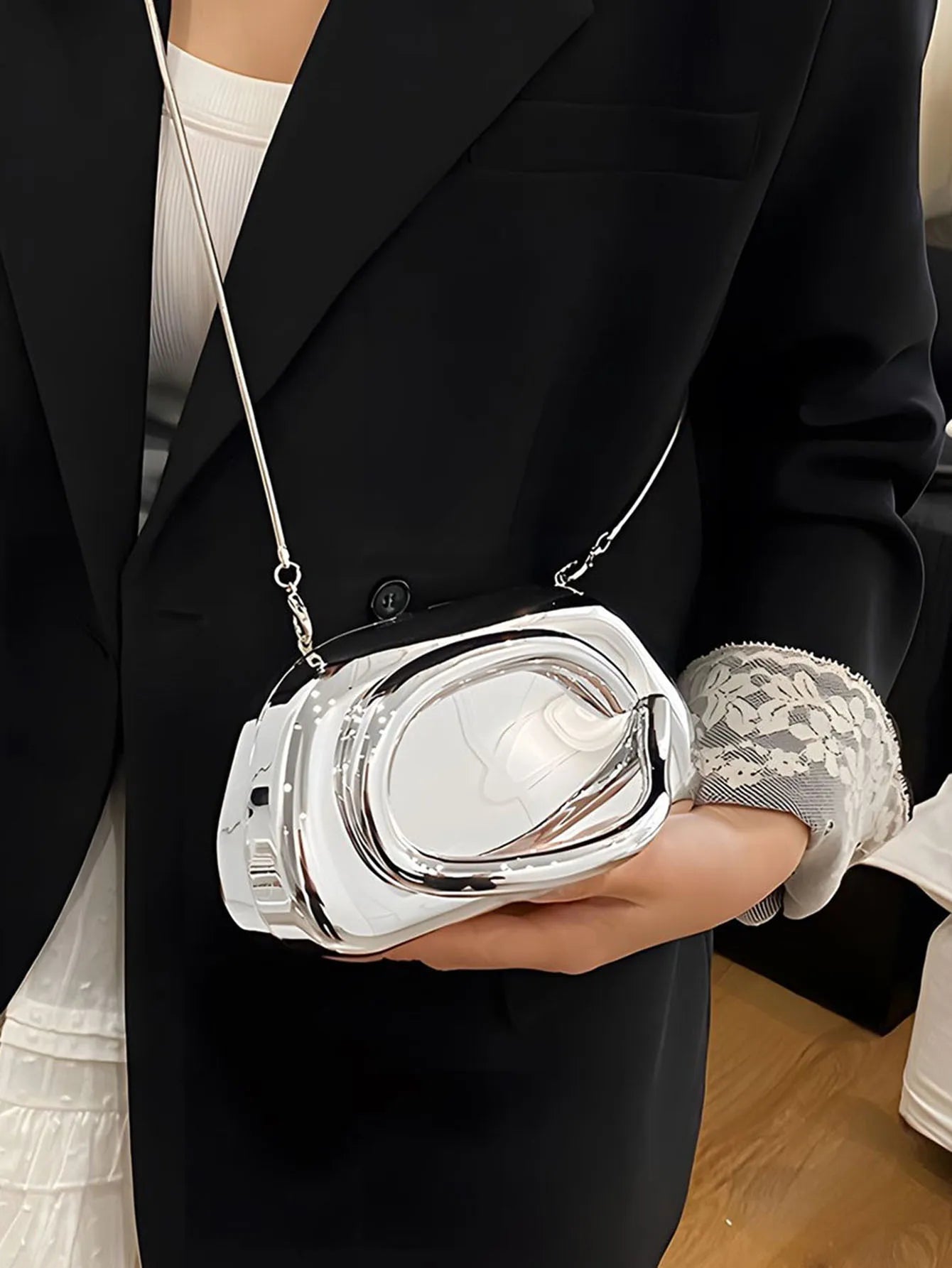 Mode Elegante Metallverschluss Boxförmige Umhängetaschen Damen Abendtaschen Hochzeit Mini Damen Geldbörse Party Niedliche Geldbörse Clutch
