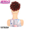 Synthetic Afro Puff Drawstring Ponytail Hair Bun 10 Inch Short Afro Kinkys Curly Afro Bun Extension Hairpieces Large Size