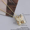 MHS.SUN Neue Leopard Bubble Buchstabenkette Vergoldet Chunky Bubble Zirkon 26 Initialen Anhänger Halskette Frauen Modeschmuck