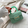 Fashion Mini Handbags PVC Crossbody Coin Purse Crocodile Pattern Pearl Handbag Plastic Small Chain Jelly Bag For Girl Wholesale