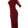 European and American women's fashion white stripe dress