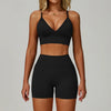 SWELTERING 2/3PCS Seamless Yoga Set Gym Clothes Sportswear Fitness Suits Women Workout Bra Crop Top Long Sleeve Sports Suits