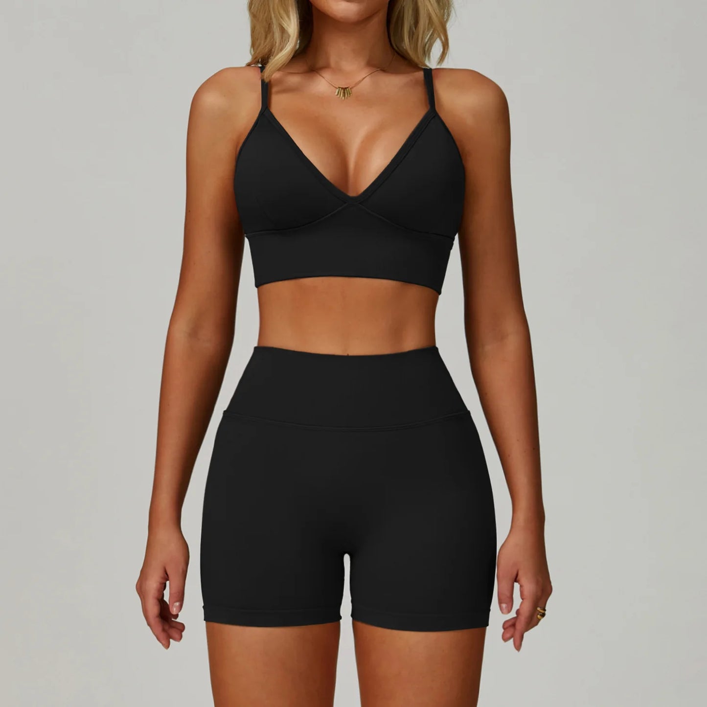 SWELTERING 2/3PCS Seamless Yoga Set Gym Clothes Sportswear Fitness Suits Women Workout Bra Crop Top Long Sleeve Sports Suits